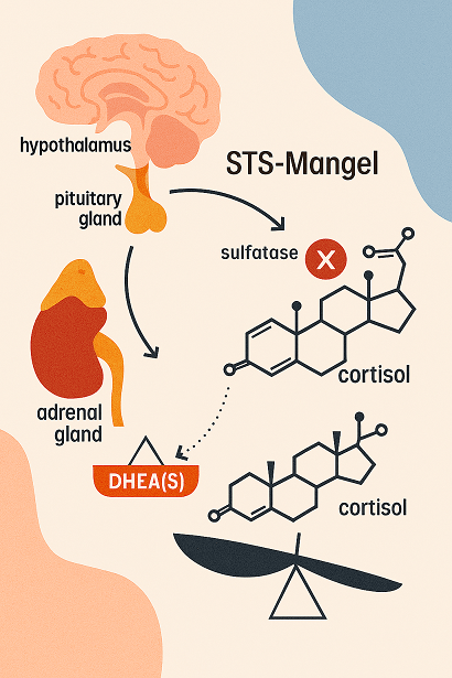 Wie STS-Mangel zu Cushing-ähnlichen Symptomen führt